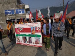 मकवानपुरगढीमा खतिवडा र मोक्तानको घरदैलो 